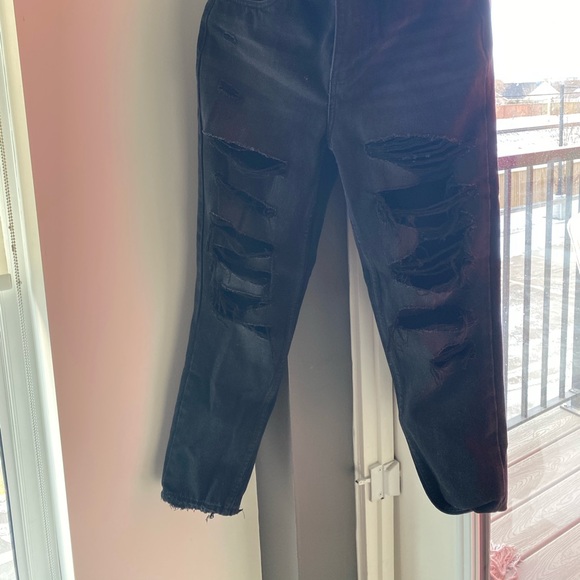 black distressed denim jeans - Picture 5 of 5